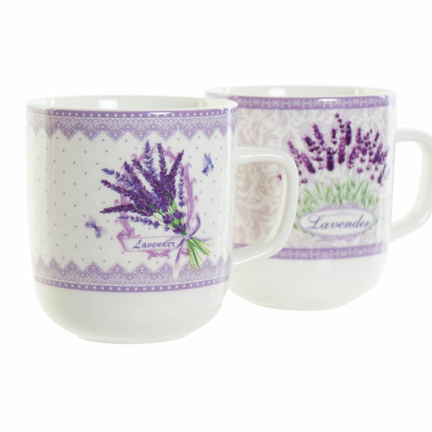 Henkelbecher DKD Home Decor Lavendel (380 ml) (2 pcs)