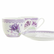 Tasse mit Untertasse DKD Home Decor (2 pcs) (90 ml)