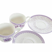 Tasse mit Untertasse DKD Home Decor (2 pcs) (90 ml)