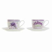 Tasse mit Untertasse DKD Home Decor (2 pcs) (90 ml)