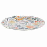 Flad plade DKD Home Decor Blomster (27 x 27 x 2 cm) (2 pcs)