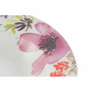 Suppenteller DKD Home Decor Blomster (21.5 x 21.5 x 3.5 cm) (2 pcs)