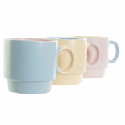 Henkelbecher DKD Home Decor Bunt (360 ml) (3 Stück)