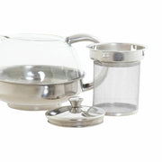 Teekanne DKD Home Decor S3026076 Kristall Edelstahl Silber (15 x 12 x 12 cm) (600 ml)