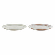 Flacher Teller DKD Home Decor Steingut (27 x 27 x 2 cm) (2 pcs)