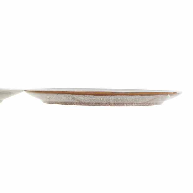 Flacher Teller DKD Home Decor Steingut (27 x 27 x 2 cm) (2 pcs)