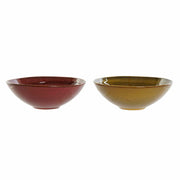 Schale DKD Home Decor Steingut (18 x 18 x 6 cm) (400 ml) (2 pcs)