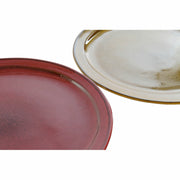 Flacher Teller DKD Home Decor Steingut (27.2 x 27.2 x 2 cm) (2 pcs)