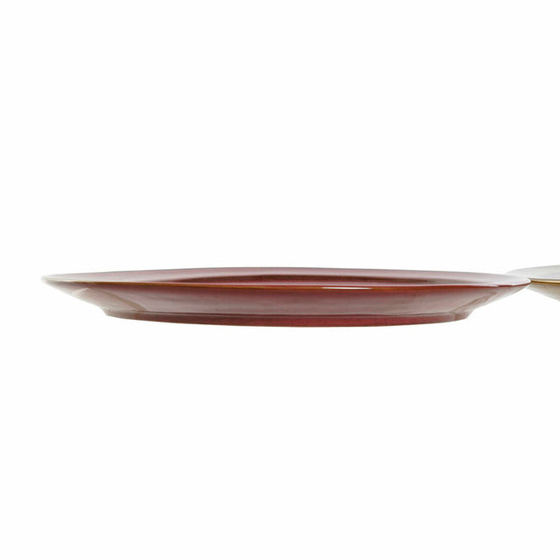 Flacher Teller DKD Home Decor Steingut (27.2 x 27.2 x 2 cm) (2 pcs)