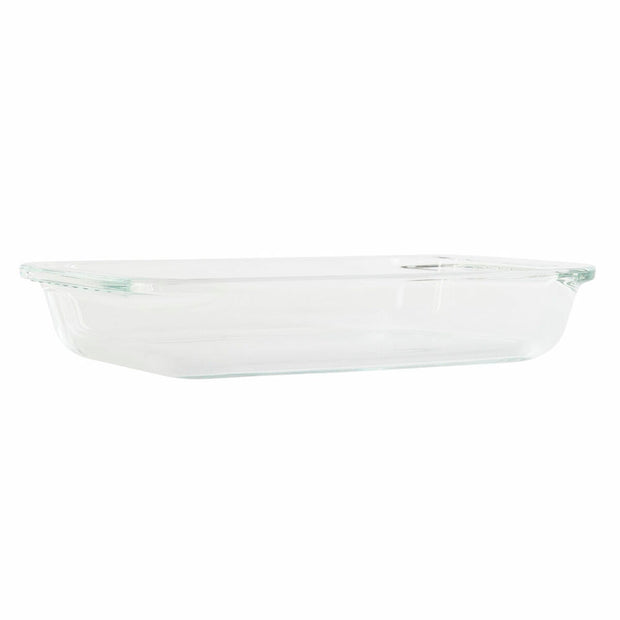 Ofenpfanne DKD Home Decor Durchsichtig Borosilikatglas (25.8 x 15 x 4.5 cm)