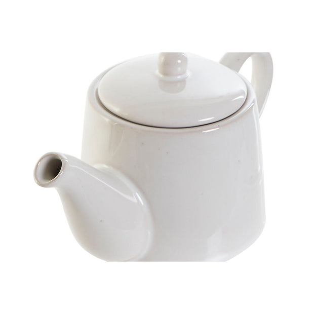 Teekanne DKD Home Decor Porzellan Weiß (22,5 x 13 x 13 cm)