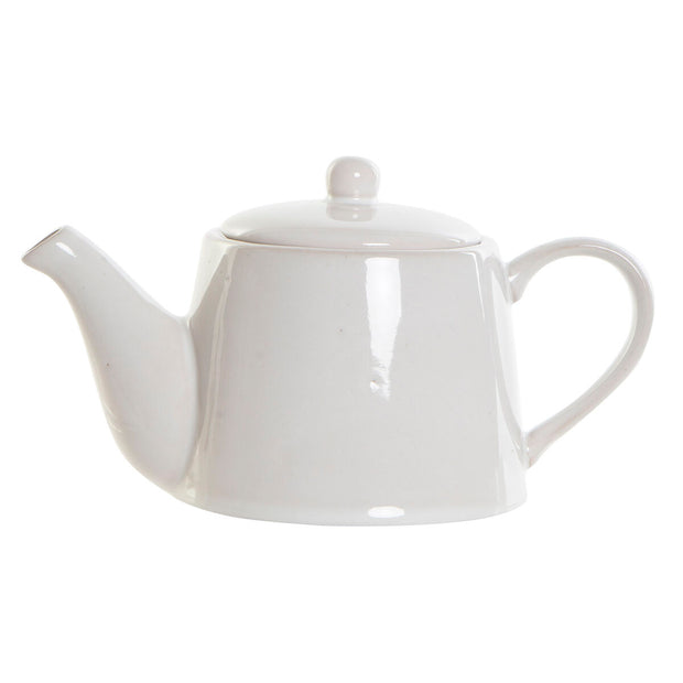 Teekanne DKD Home Decor Porzellan Weiß (22,5 x 13 x 13 cm)