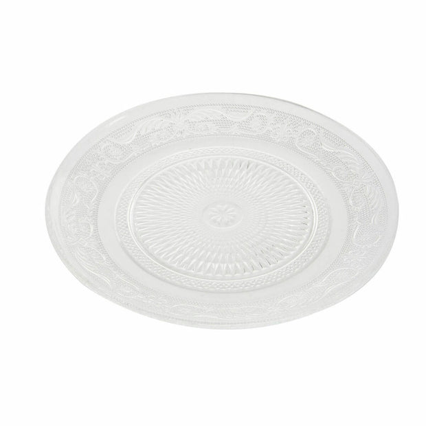Flad plade DKD Home Decor Kristall Durchsichtig (20 x 20 x 1 cm)
