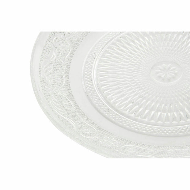 Flad plade DKD Home Decor Kristall Durchsichtig (20 x 20 x 1 cm)