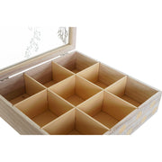 Teebox DKD Home Decor Kristall MDF (24 x 24 x 6,5 cm)