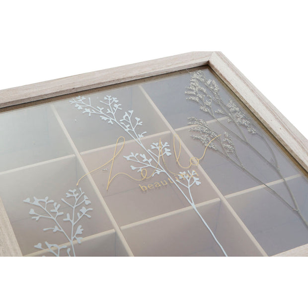 Teebox DKD Home Decor Kristall MDF (24 x 24 x 6,5 cm)