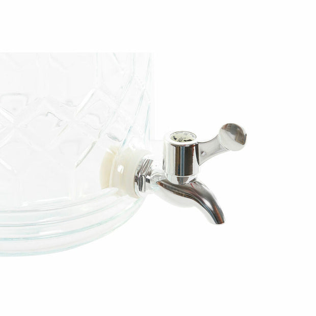 Wasserspender DKD Home Decor Kristall Durchsichtig Eisen (15.8 x 15.8 x 29 cm) (3,6 L)