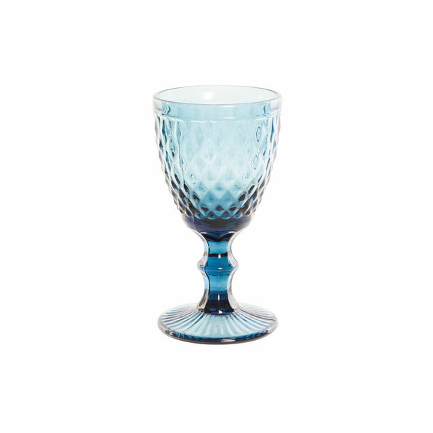 Glas DKD Home Decor Blau Kristall (240 ml)