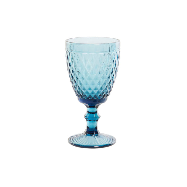 Glas DKD Home Decor Blau Kristall (325 ml)