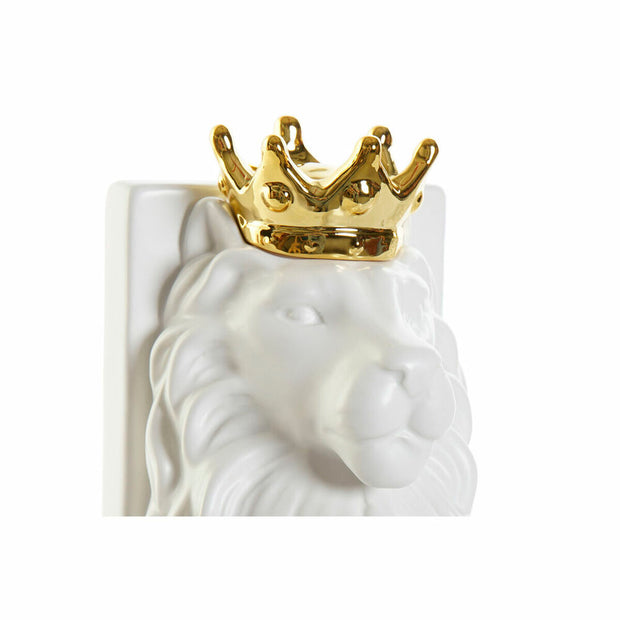 Bookend DKD Home Decor Lion (13 x 11.3 x 17.8 cm) (2 pcs)