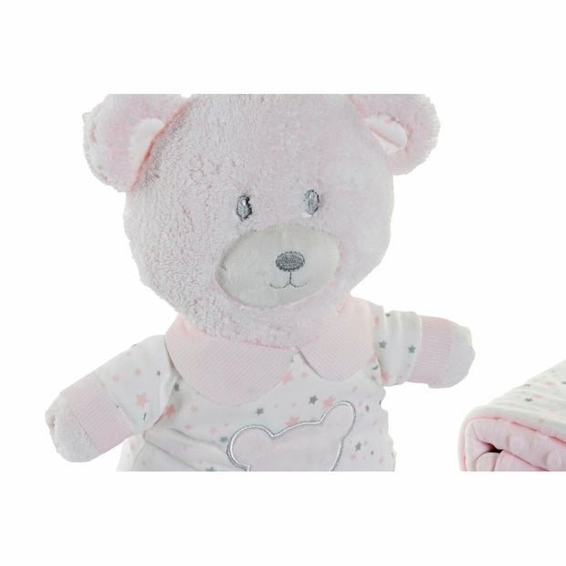 Gift Set for Babies DKD Home Decor Beige Blue Pink Polyester (3 pcs)