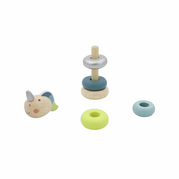 Unicorn DKD Home Decor Wood (6 x 6 x 13.5 cm) (2 pcs)