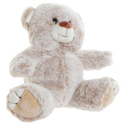 Fluffy toy DKD Home Decor Beige Brown Polyester Bear (20 x 10 x 20 cm) (2 pcs)
