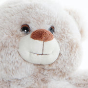Fluffy toy DKD Home Decor Beige Brown Polyester Bear (20 x 10 x 20 cm) (2 pcs)