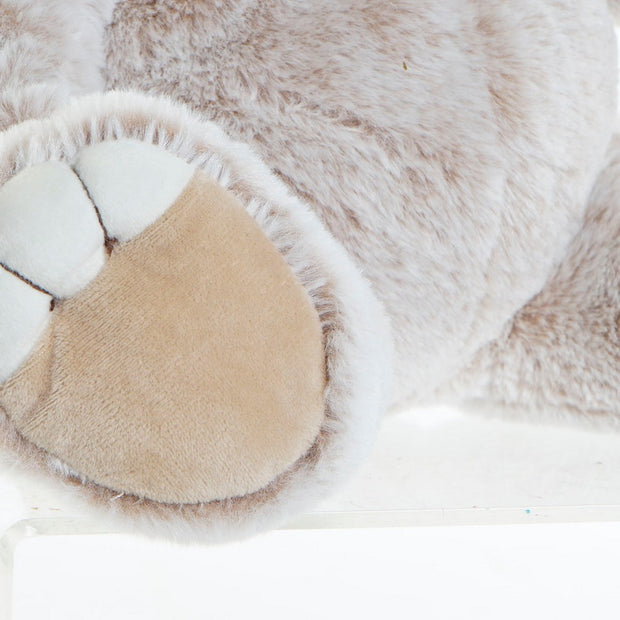 Fluffy toy DKD Home Decor Beige Brown Polyester Bear (2 pcs) (20 x 10 x 30 cm)