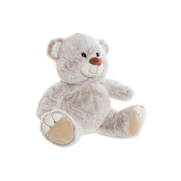 Fluffy toy DKD Home Decor Beige Brown Polyester Bear (2 pcs) (20 x 10 x 30 cm)
