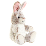 Fluffy toy DKD Home Decor Beige Polyester Rabbit (25 x 15 x 25 cm)