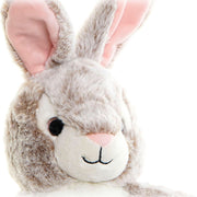 Fluffy toy DKD Home Decor Beige Polyester Rabbit (25 x 15 x 25 cm)
