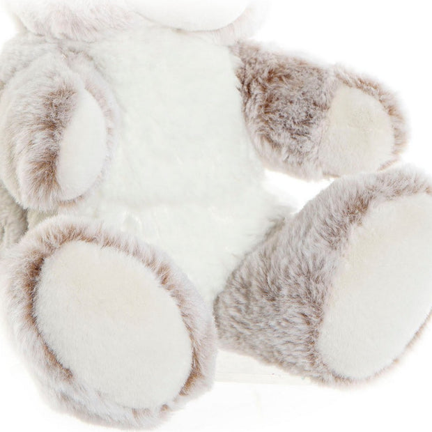 Fluffy toy DKD Home Decor Beige Polyester Rabbit (25 x 15 x 25 cm)
