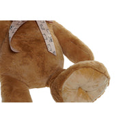 Fluffy toy DKD Home Decor Polyester White Dark brown Bear (20 x 25 x 45 cm) (2 pcs)
