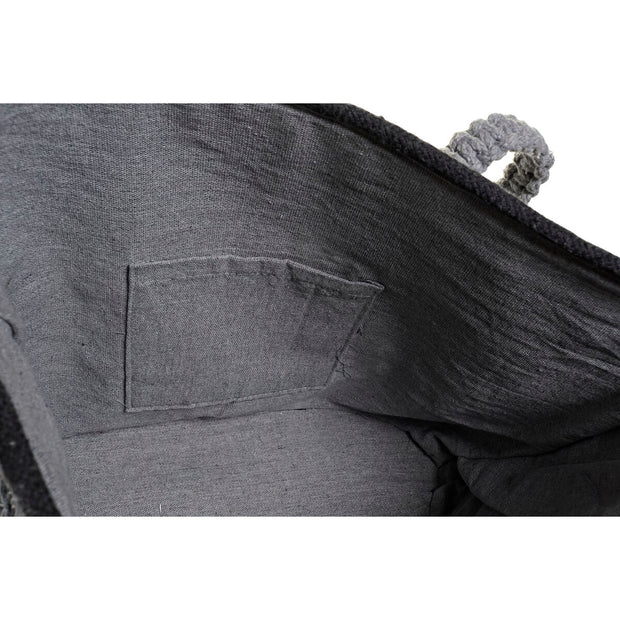 Bag DKD Home Decor Grey Cotton (48 x 16 x 36 cm)