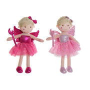 Rag Doll DKD Home Decor Fairy (20 x 10 x 35 cm) (2 pcs)