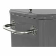 Fridge DKD Home Decor Grey With wheels Steel PP (56 L) (74 x 43 x 80 cm)
