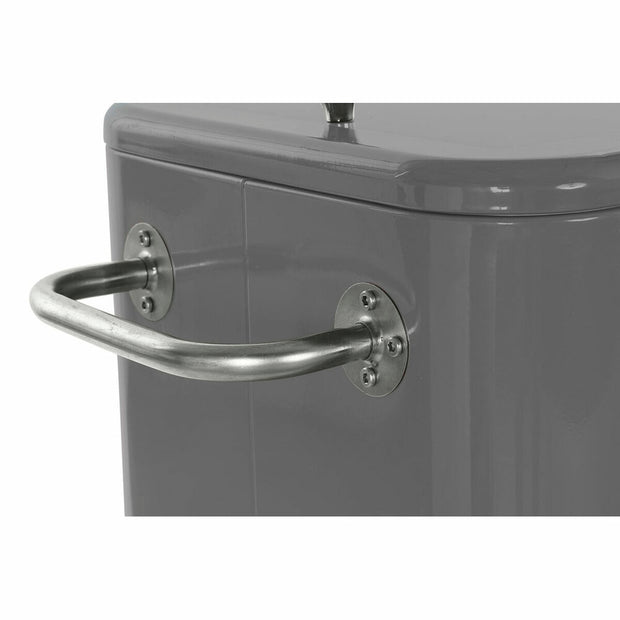 Fridge DKD Home Decor Grey With wheels Steel PP (56 L) (74 x 43 x 80 cm)