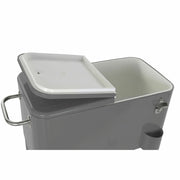 Fridge DKD Home Decor Grey With wheels Steel PP (56 L) (74 x 43 x 80 cm)