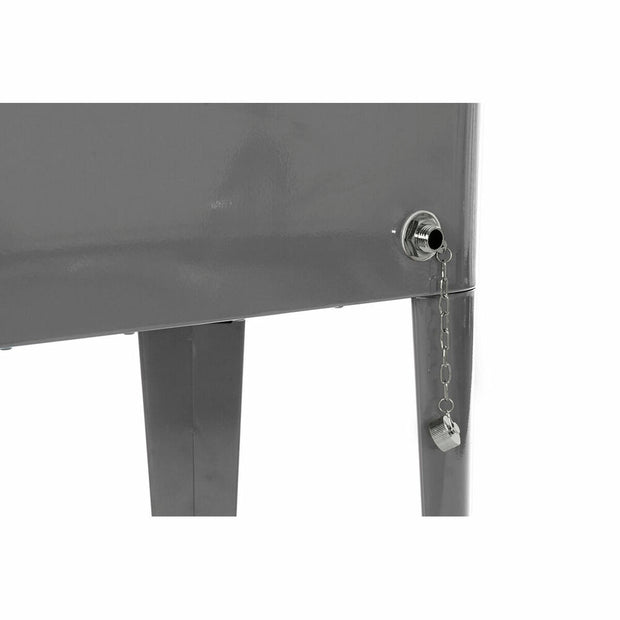 Fridge DKD Home Decor Grey With wheels Steel PP (56 L) (74 x 43 x 80 cm)