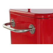 Fridge DKD Home Decor Red With wheels Steel PP (56 L) (74 x 43 x 80 cm)