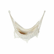 Hammock DKD Home Decor Beige Polyester Cotton Fringe (100 x 60 x 128 cm)