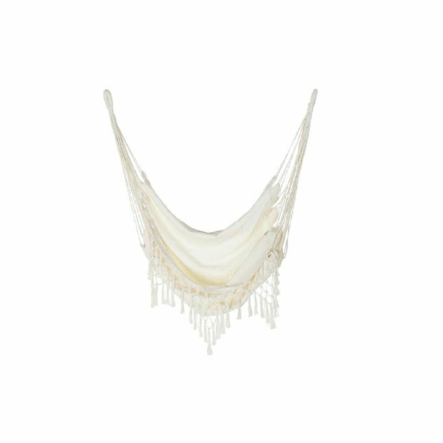 Hammock DKD Home Decor Beige Polyester Cotton Fringe (100 x 60 x 128 cm)