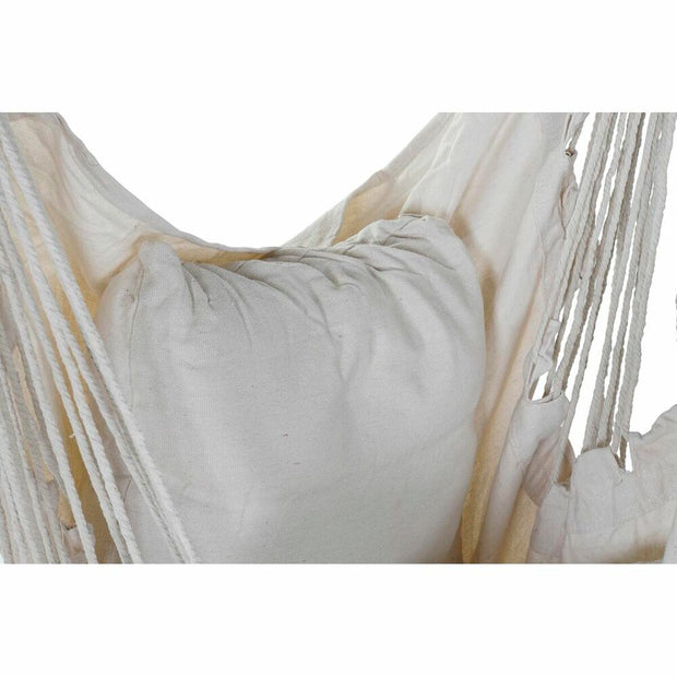 Hammock DKD Home Decor Beige Cotton Pinewood (90 x 90 x 135 cm)