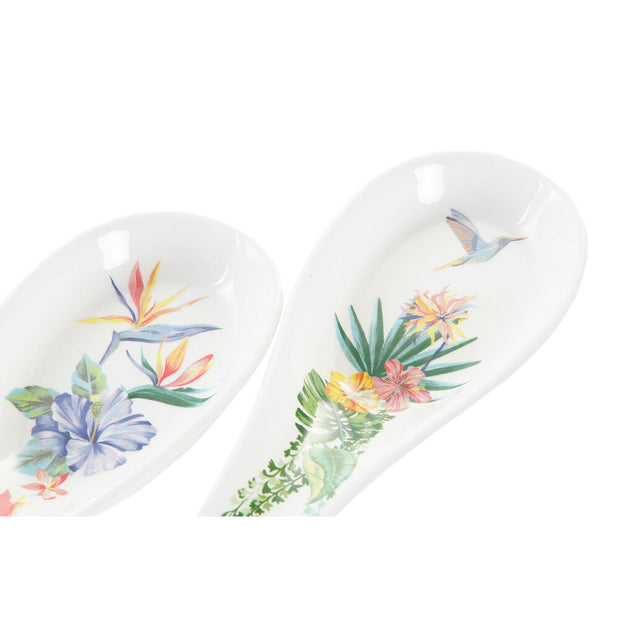Löffelablage DKD Home Decor Tropical Dolomite (23 x 8 x 3 cm) (2 Stück)