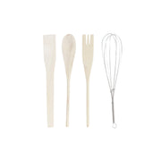Küchenutensilien-Set DKD Home Decor Blomster MDF Dolomite (1 L) (12 x 12 x 22 cm)