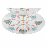 Obstschale DKD Home Decor Porzellan Metall (27 x 27 x 34 cm)