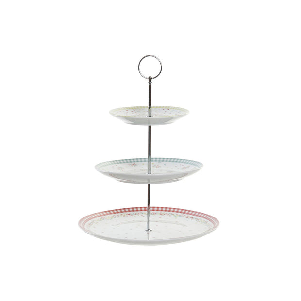 Obstschale DKD Home Decor Porzellan Metall (27 x 27 x 34 cm)