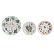 Geschirr-Set DKD Home Decor Tropical Porzellan (18 pcs)