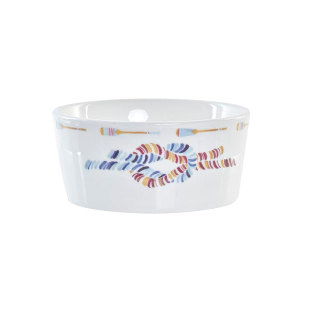 Satz für Appetithäppchen DKD Home Decor natürlich Blau Bambus Steingut (19,7 x 19,7 x 1 cm) (5 pcs)